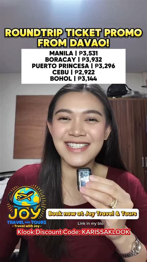 Flight Ticket from Davao to Puerto Princesa .